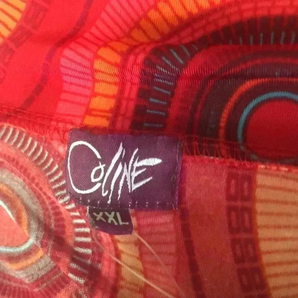 Coline skirt multi colored soft stretchy plus size - Picture 4 of 9